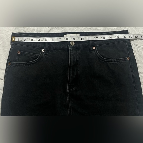 MNG Authentic Denim Women’s Black Denim Skirt Size Medium - Picture 3 of 12